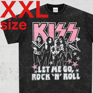 KISS　キッス　バンド　ハードロック　ROCK　半袖　Tシャツ　ロック　XXL(Tシャツ/カットソー(半袖/袖なし))