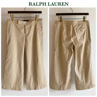 ラルフローレン(Ralph Lauren)のラルフローレン クロップド フレア チノパン 9 ベージュ(チノパン)