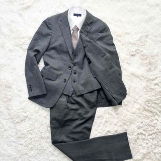 SUITS SELECT セットアップ　3ピース　グレー　チェック　サイズY4(セットアップ)