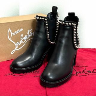 クリスチャンルブタン(Christian Louboutin)の極美品☆超人気モデル☆クリスチャンルブタン サイドゴアブーツ スタッズ  黒(ブーツ)