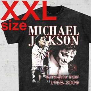 Michael　マイケル ジャクソン　RAP　ラップ　Tシャツ　ブラック　XXL(Tシャツ/カットソー(半袖/袖なし))
