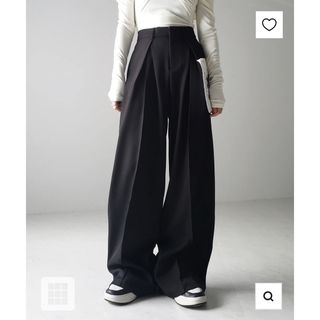 エイチアンドエム(H&M)のme+em select ミームセレクト ワイドスラックスパンツ(カジュアルパンツ)