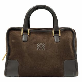 ロエベ(LOEWE)のLOEWE ハンドバッグ アマソナ アナグラム ヴィンテージ スエード レザー(ハンドバッグ)