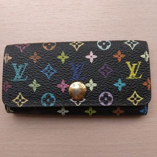 ルイヴィトン(LOUIS VUITTON)のLOUIS VUITTON ヴィトン マルチカラー キーケース ブラック(キーケース)