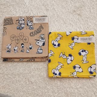 スヌーピー(SNOOPY)のスヌーピー SNOOPY ジョークール 大判バンダナハンカチ 二点セット(ハンカチ)