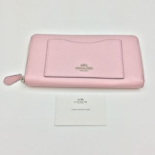 コーチ(COACH)の◎◎COACH コーチ ラウンドファスナー財布 58411E 中古品 58411E ピンク 汚れあり(財布)