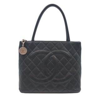 シャネル(CHANEL)の　シャネル CHANEL 復刻トート A01804 ブラック キャビアスキン レディース トートバッグ(トートバッグ)