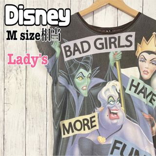 ディズニー(Disney)のDisney ディズニー　ヴィランズ　マレフィセント 悪役 BAT GIRLS(Tシャツ(半袖/袖なし))