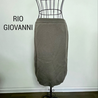 RIO GIOVANNI リオ ジョヴァンニ　ヴィンテージ　ウールニットスカート(ひざ丈スカート)