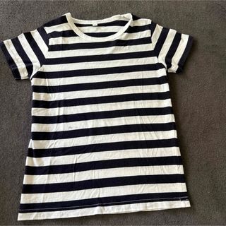 ムジルシリョウヒン(MUJI (無印良品))のMUJI 無印　Tシャツ　ボーダー　コットン　130(Tシャツ/カットソー)