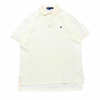 POLO RALPH LAUREN - ポロラルフローレン 半袖ポロシャツ 無地 ポニー刺繍 夏物古着 y66①