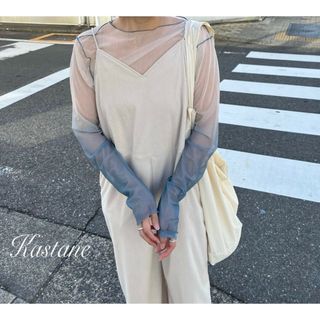 Kastane - 新品 Kastane カットリブサロペット