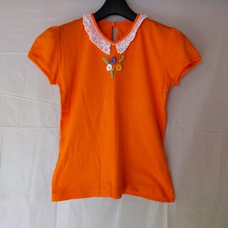 ナイガイ(NAIGAI)の半袖Ｔシャツ オレンジ 刺繍 130 ナイガイ(Tシャツ/カットソー)