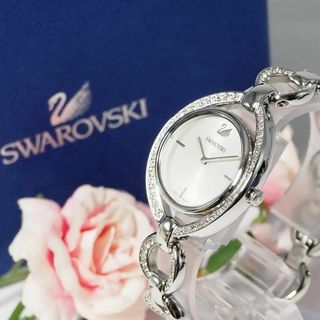 スワロフスキー SWAROVSKI バングルウォッチ 腕時計 箱 C547(腕時計)