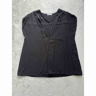 ブラウス　Tシャツ　ブラック(Tシャツ/カットソー(半袖/袖なし))