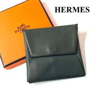 Hermes - エルメス　HERMES  バスティア　レザー　コインケース　グレー