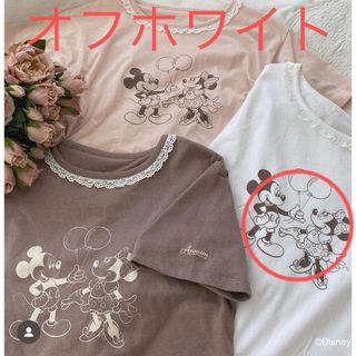 新品　未開封♡ミッキー＆ミニー　フリル付きTシャツ(Tシャツ(半袖/袖なし))