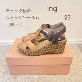 イング(ing)のウェッジソール　サンダル(サンダル)