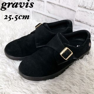 グラビス(gravis)の【美品】gravis グラビス　シングルモンクストラップ　スエードスニーカー(スニーカー)