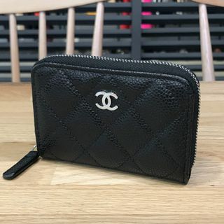 シャネル(CHANEL)の新品未使用 シャネル 入手困難 ジップコインパース キャビアスキン ブラック 黒(コインケース)