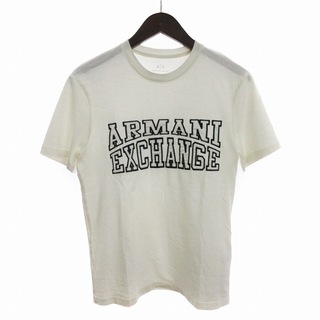 アルマーニエクスチェンジ(ARMANI EXCHANGE)のアルマーニエクスチェンジ Ｔシャツ カットソー 半袖 コットン ロゴ 白 XS(Tシャツ/カットソー(半袖/袖なし))