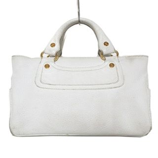 セリーヌ(celine)のセリーヌ CELINE ブギーバック ハンドバッグ レザー 白 ホワイト(ハンドバッグ)