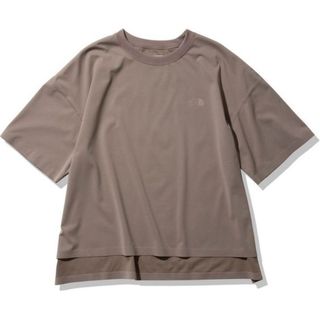 ザノースフェイス(THE NORTH FACE)のノースフェイス テックラウンジティー Tシャツ レディース ブラウン M(Tシャツ(半袖/袖なし))