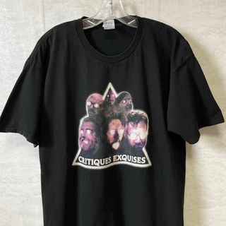 半袖Ｔシャツ　オーバーサイズＬ　黒ブラック　コットンシャツ　メンズ　古着(Tシャツ/カットソー(半袖/袖なし))