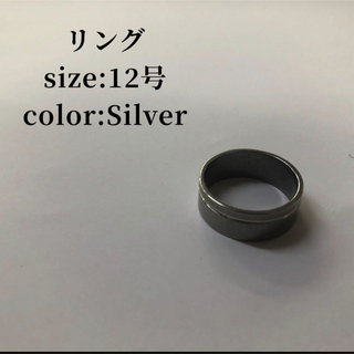 リング Silver シルバー ライン 12号 メンズ レディース ウィメンズ(リング(指輪))