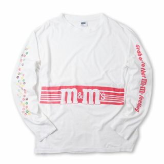 L アメリカ製 1990年代 エムアンドエムズ ロンT　ビンテージ M&M’s(Tシャツ/カットソー(七分/長袖))