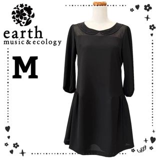 アースミュージックアンドエコロジー(earth music & ecology)の美品 earth music アースミュージックアンドエコロジー　冠婚葬祭　M(ひざ丈ワンピース)