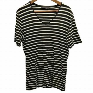 DIESEL BLACK GOLD ボーダー VネックTシャツ カットソー(Tシャツ/カットソー(半袖/袖なし))