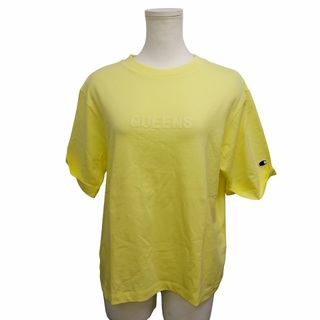 チャンピオン(Champion)のチャンピオン CHAMPION queens Tシャツ 半袖 ロゴ 黄色 M(Tシャツ/カットソー(半袖/袖なし))