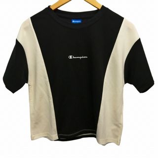 チャンピオン(Champion)のチャンピオン CHAMPION 美品 メッシュ Tシャツ カットソー ロゴ 切替(Tシャツ/カットソー(半袖/袖なし))