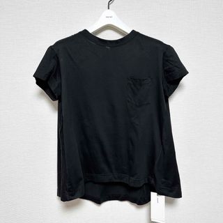 サカイ(sacai)のsacai レースカットソー 1 mm6 マルジェラ marni kolor 黒(Tシャツ(半袖/袖なし))