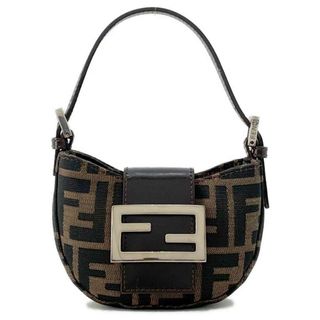 フェンディ(FENDI)のフェンディ ハンドバッグ ズッカ ミニクロワッサン キャンバス FENDI バッグ(ハンドバッグ)