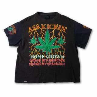 1990s ビンテージ マリファナ 大麻 Tシャツ ASS KICKIN(Tシャツ/カットソー(半袖/袖なし))