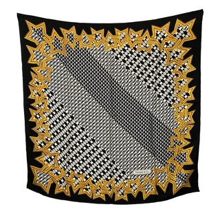 TIFFANY&Co. ティファニー T DESIGN スカーフ シルク100％ スター 星 チェーン 中古 D4(バンダナ/スカーフ)