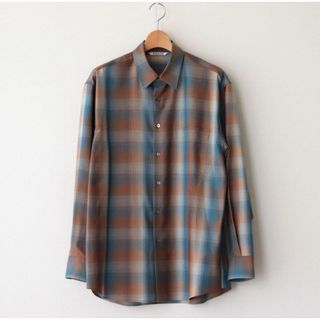 オーラリー(AURALEE)の23ss SUPER LIGHT WOOL CHECK SHIRT(シャツ)