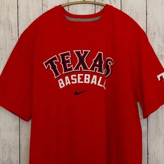 ナイキ(NIKE)のナイキ　Nike　テキサスレンジャーズ　MLB　メジャーリーグ　メンズ　古着(Tシャツ/カットソー(半袖/袖なし))
