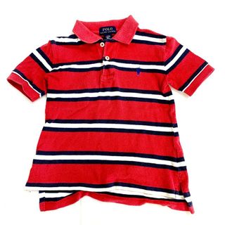 ポロラルフローレン(POLO RALPH LAUREN)の110㎝　ラルフローレン　ポロシャツ  赤  ボーダー　240518130(Tシャツ/カットソー)