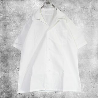 【DEADSTOCK】 米軍 オープンカラーシャツ ホワイト Mサイズ(シャツ)