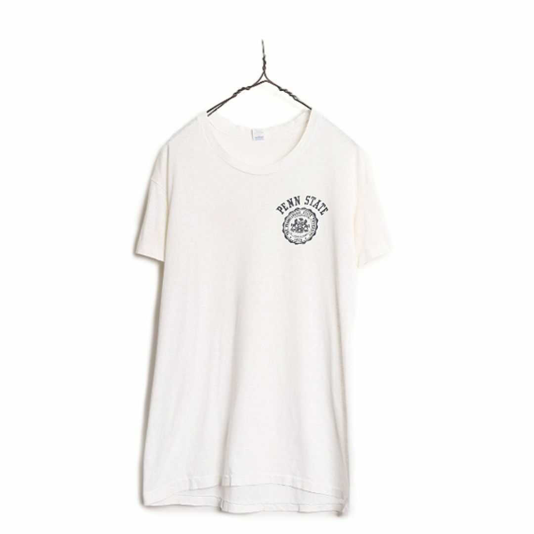90s USA製 ワンポイント カレッジ プリント 半袖 Tシャツ メンズ 90s USA製 ワンポイント カレッジ プリント 半袖 Tシャツ メンズ