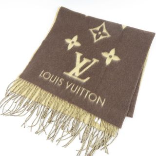 ルイヴィトン(LOUIS VUITTON)の新品同様美品 LOUIS VUITTON ルイヴィトン エシャルプ レイキャビック カシミヤ100％ 防寒 マフラー カシミヤ ブラウン レディース【中古】(マフラー/ショール)