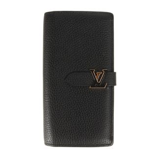 ルイヴィトン(LOUIS VUITTON)のLOUIS VUITTON ルイヴィトン トリヨン LVヴェルティカル ウォレット M81330 長財布 二つ折り 札入れ 小銭入れ コインケース ブラック 黒 フランス製【メンズ】【中古】(長財布)