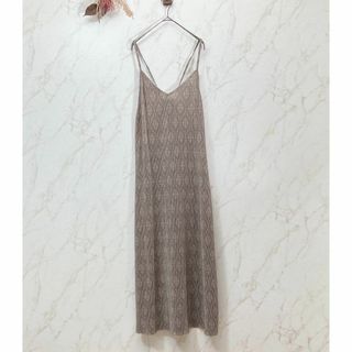 【L】✨良品✨ルティーク Lutique キャミワンピース 総柄 エスニック(ロングワンピース/マキシワンピース)