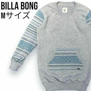 ビラボン(billabong)のビラボン ロングセーター レディース M セーター スウェット ワンピース 灰色(ニット/セーター)