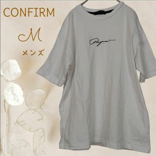 コンファーム(Confirm)のb2172【コンファーム】メンズオーバーTシャツエマーソンの名言ロマンチック白M(Tシャツ/カットソー(半袖/袖なし))