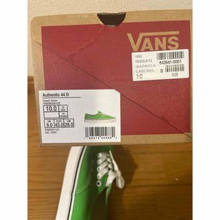 VANS - vansオーセンティック　アナハイムグリーン28cm