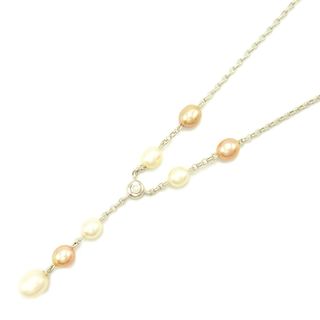 ミキモト(MIKIMOTO)のミキモト ドロップ 淡水パール 1Pダイヤ ネックレス ネックレス(ネックレス)